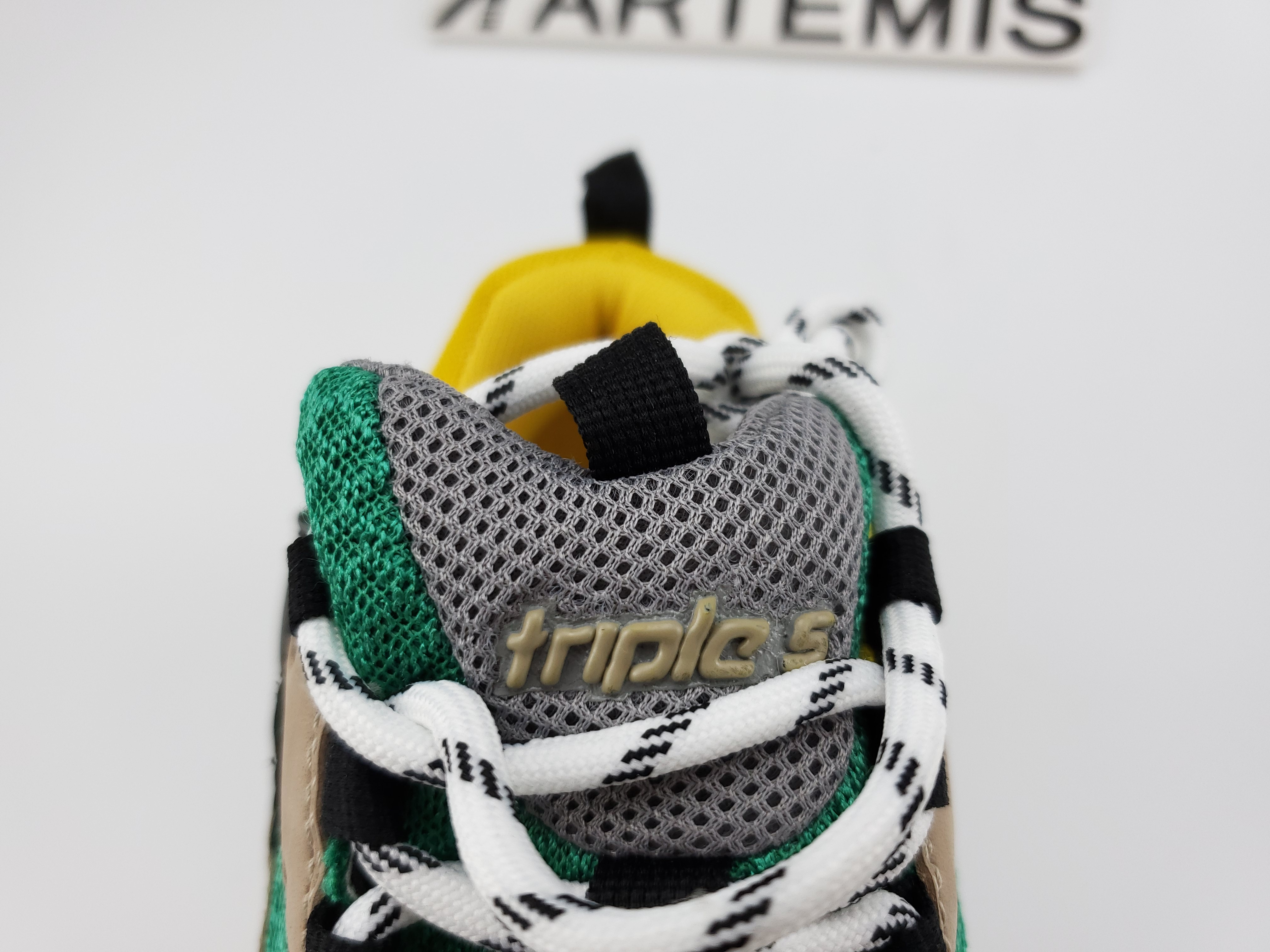 Balenciga Triple S Beige Green Yellow (2018 Reissue)