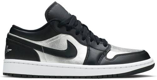 Air Jordan 1 Low SE Black Metallic Silver