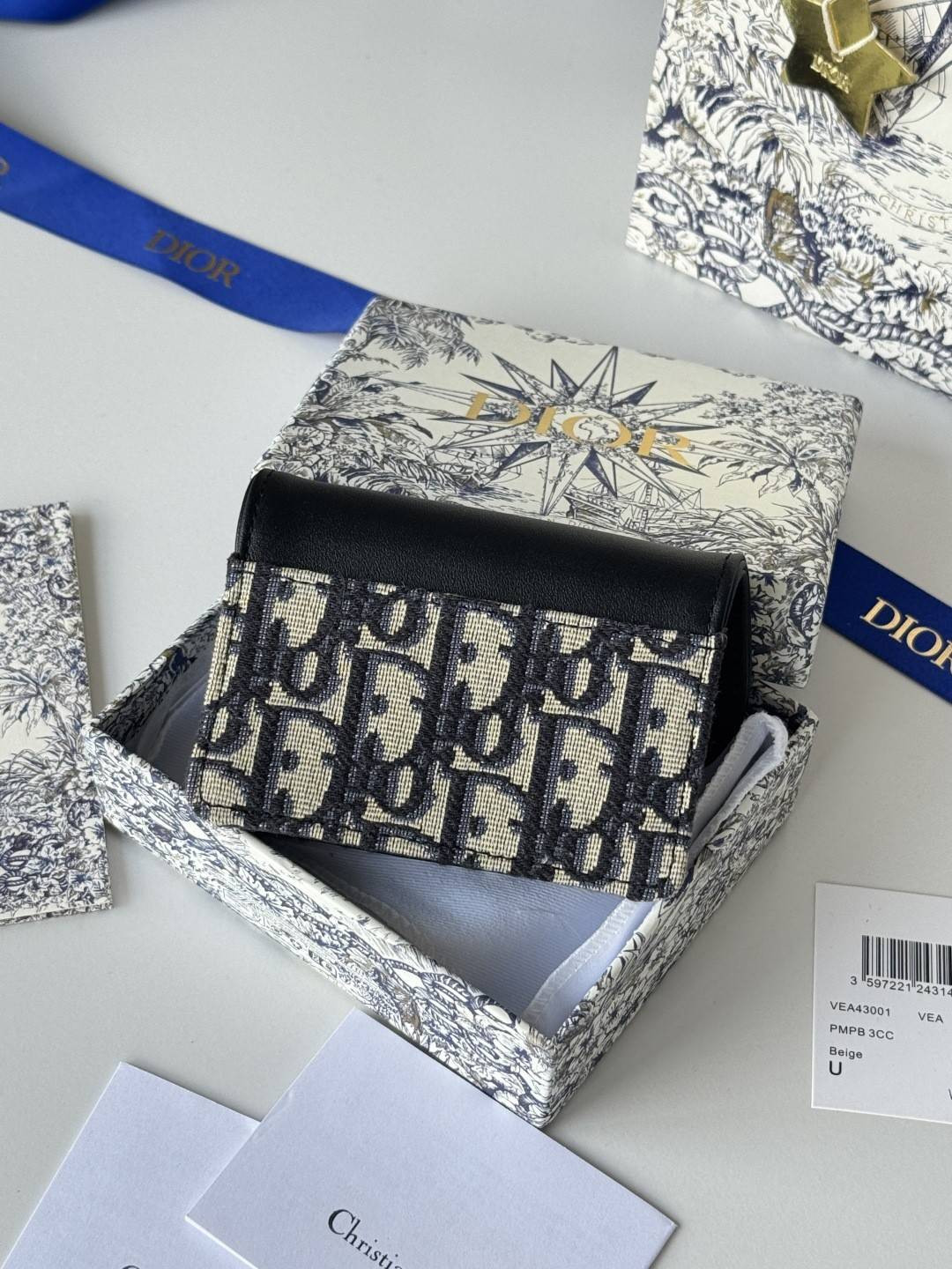 D*or saddle bloom card holder 11x7.5x3cm