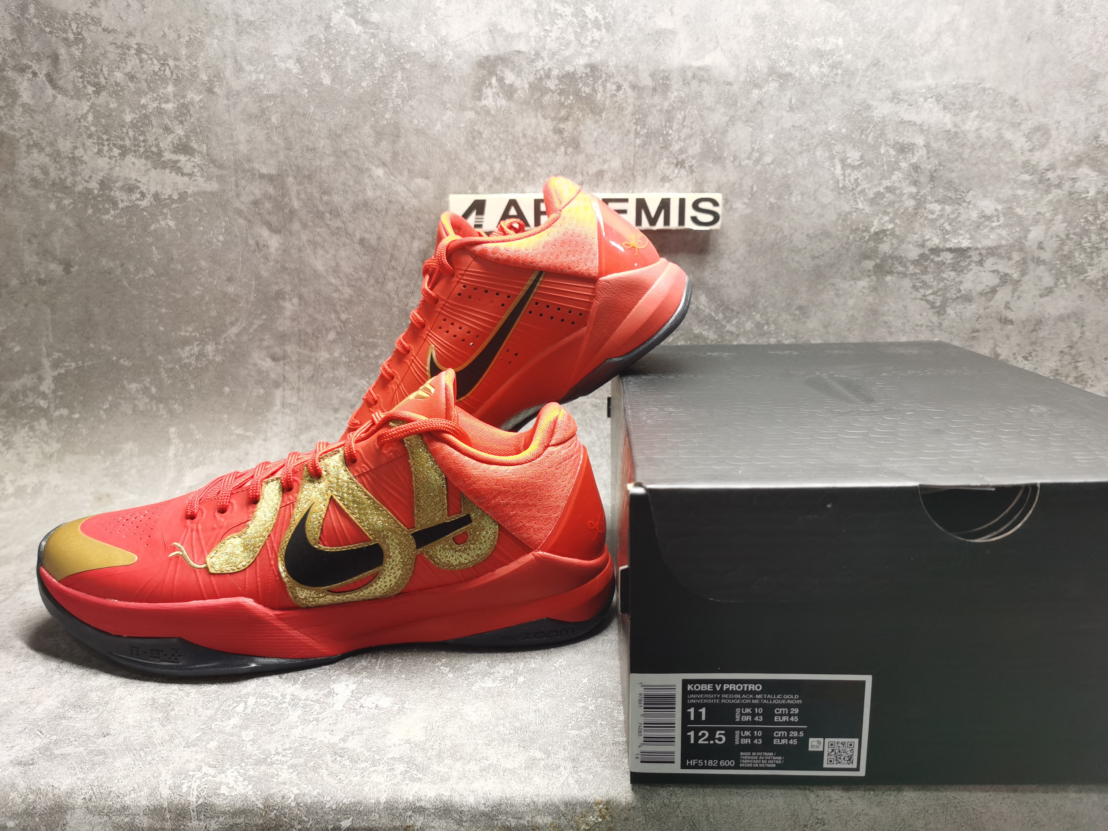 UA Nike Kobe 5 Protro Year of the Mamba University Red