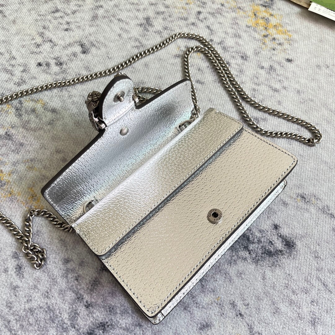 g*u*i dionysus S*per mini bag 6.5"wx3.9"hx1.6"d