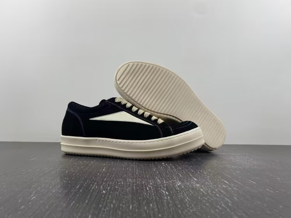 UA Rick Owens Strobe Vintage Low Black Suede