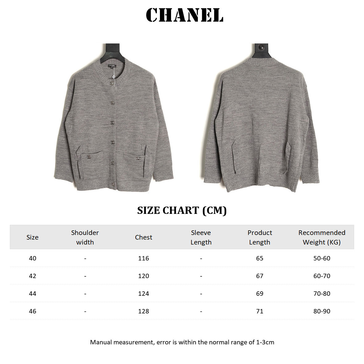 Ch*el knitting cardigan