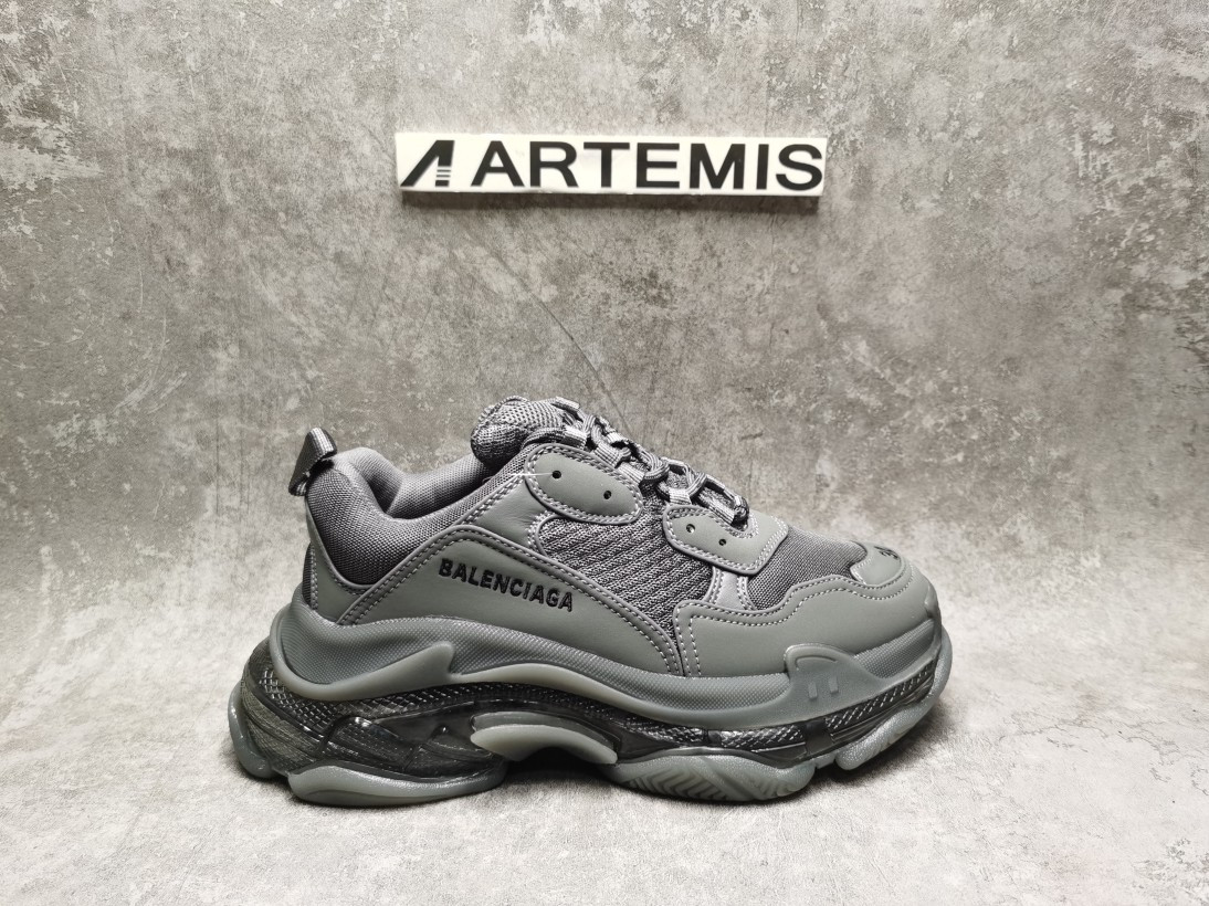 Balenciga Triple S Clear Sole Grey
