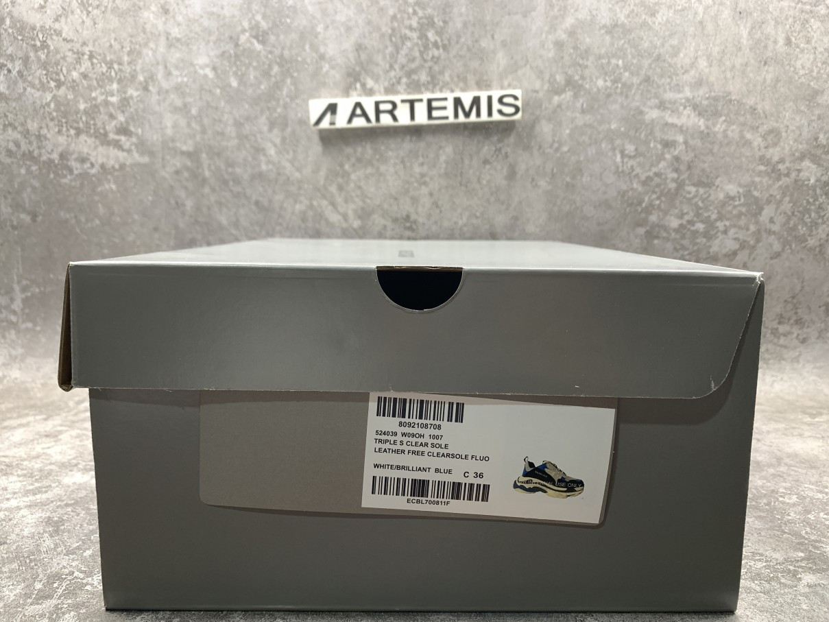 Balenciga Triple S Sneaker Black Blue White