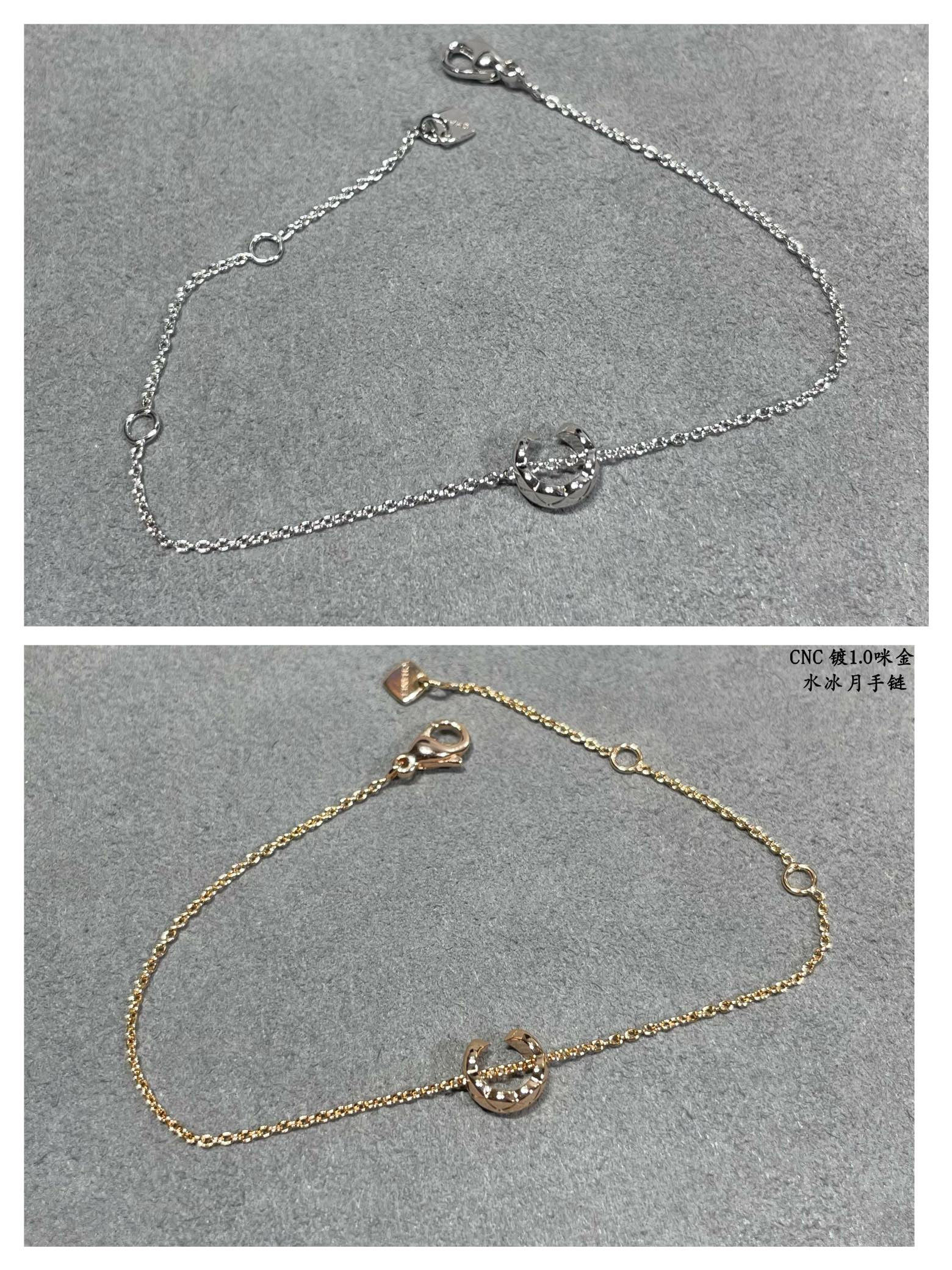 ch*el carved Di*m*nd pattern sailor moon bracelet