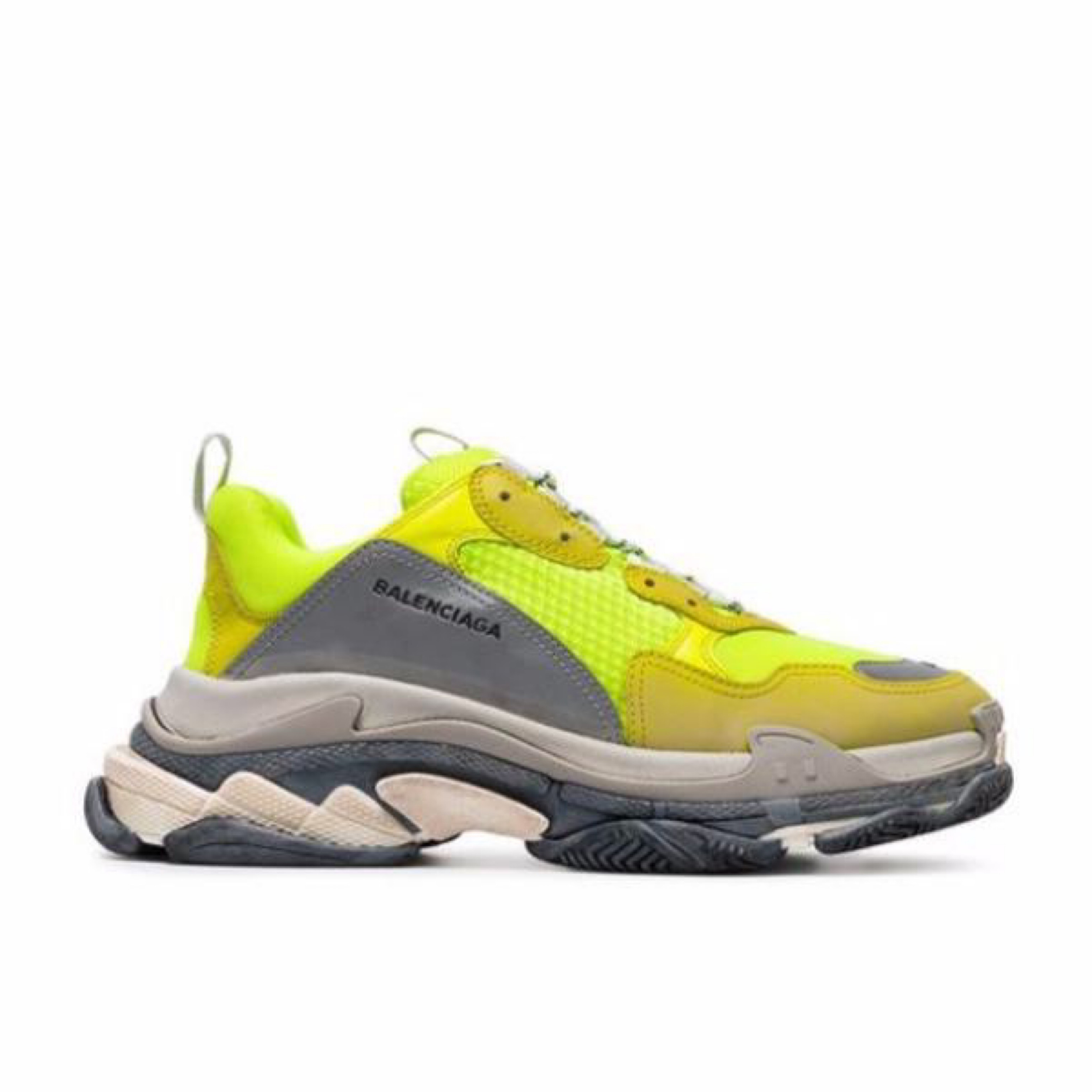Balenciga Triple S Yellow Fluo
