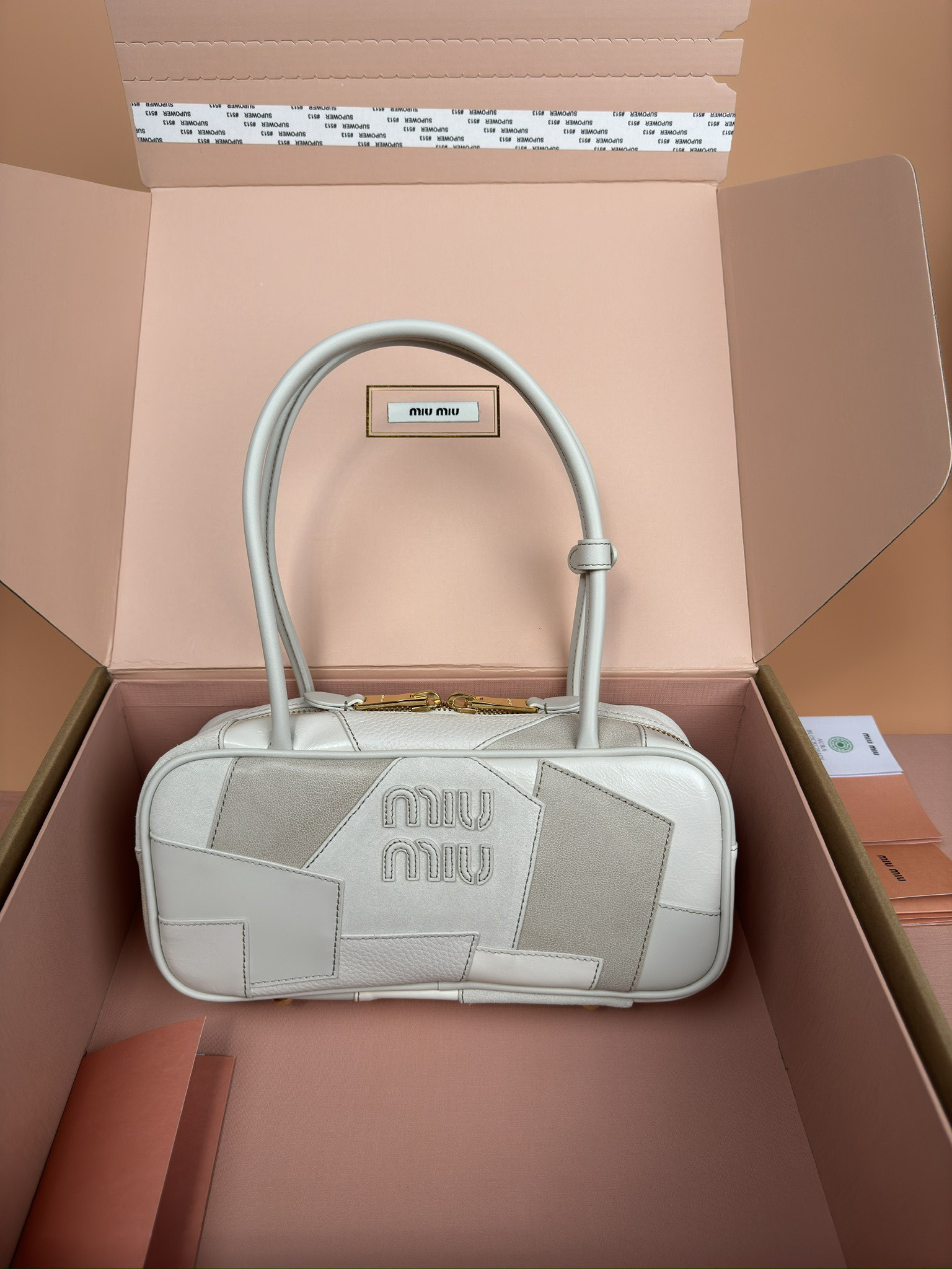 Miu Miu Leather Beau Bag 28×15×9cm