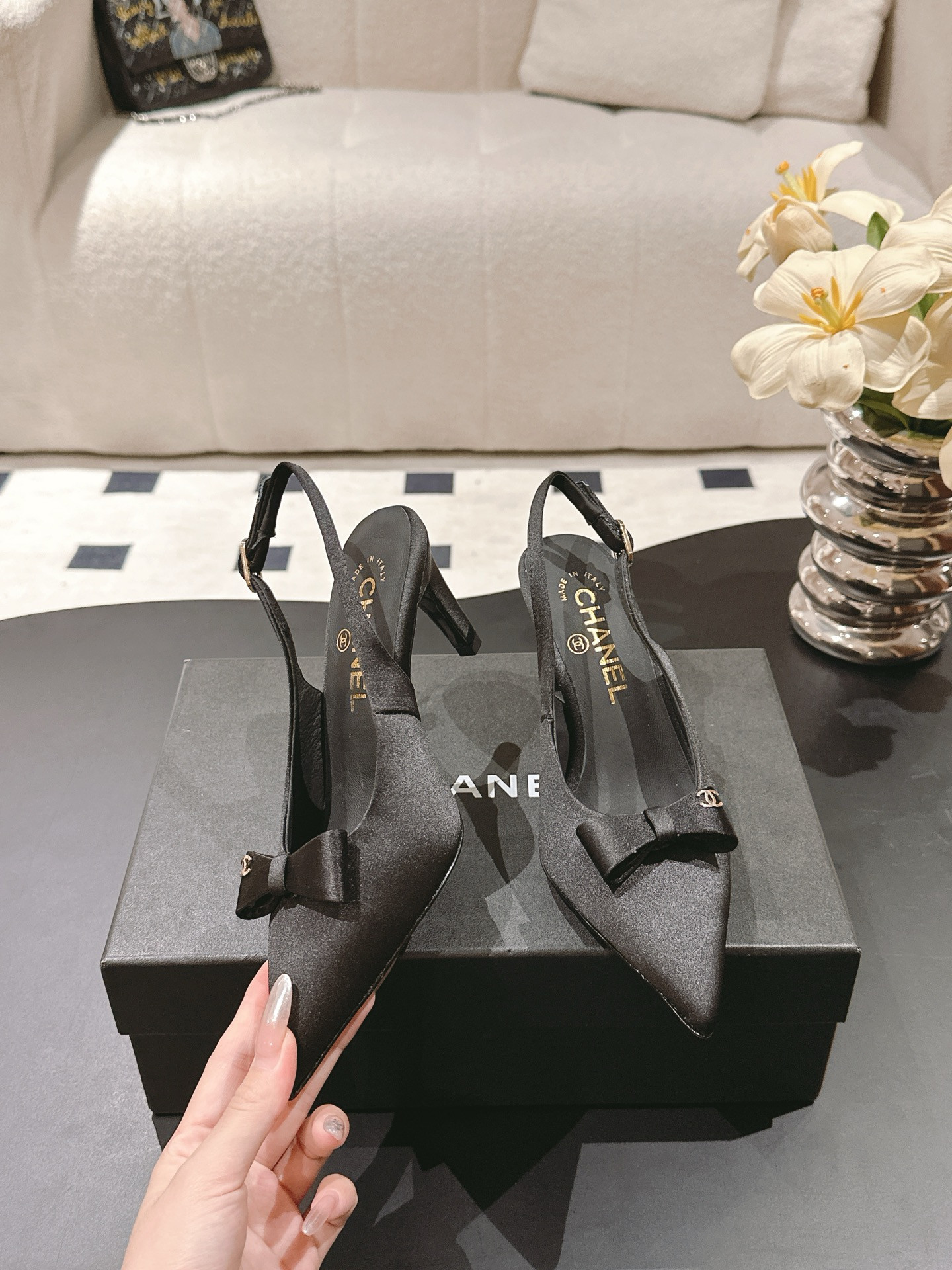 ua Ch*el slingbacks 7.5cm heel