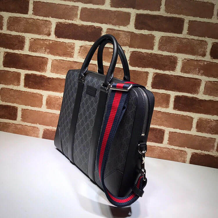 G*u*i gg black briefcase