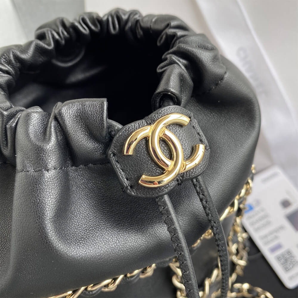 Ch*el small drawstring bag